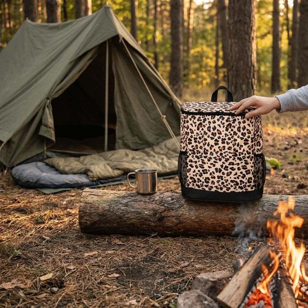 Large Capacity Travel Cooler Backpack Waterproof Leakproof Insulated Picnic Bag Lightweight Thermal Insulated Lunch Cooler Bag