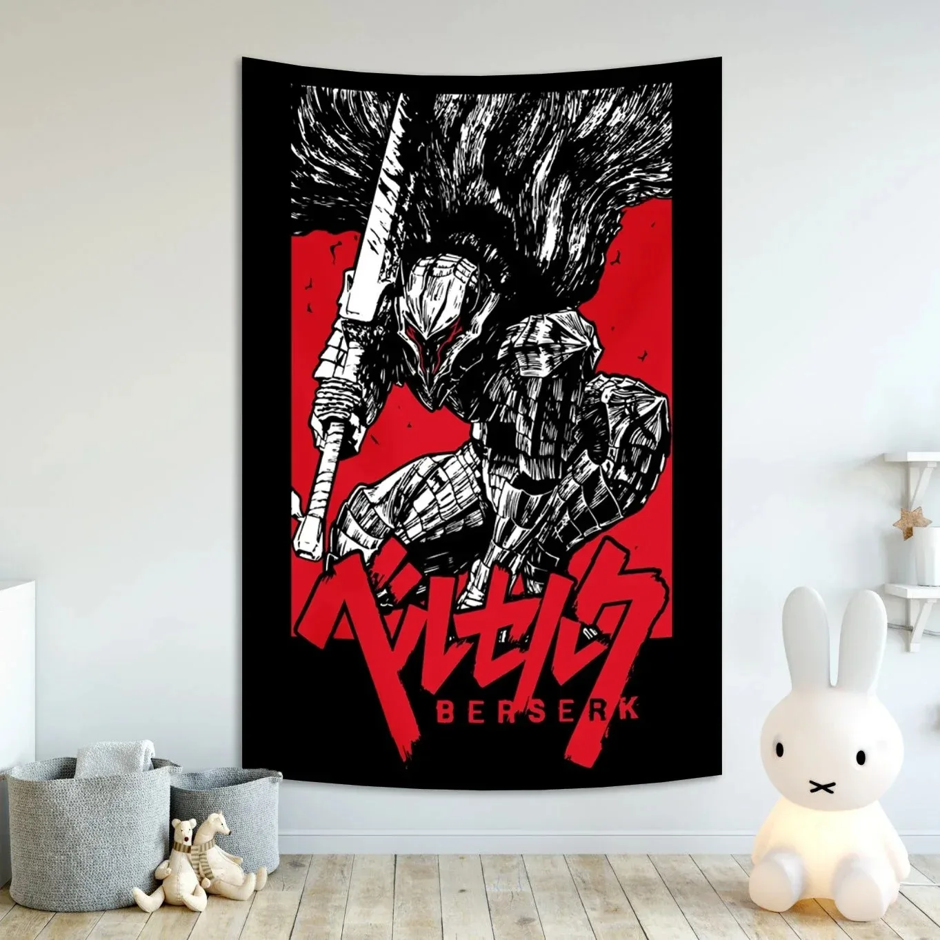 Anime Berserk Sacrifice Tapestry Hanging Printed Home Room Bar Cafe Aesthetic Art Wall Decor