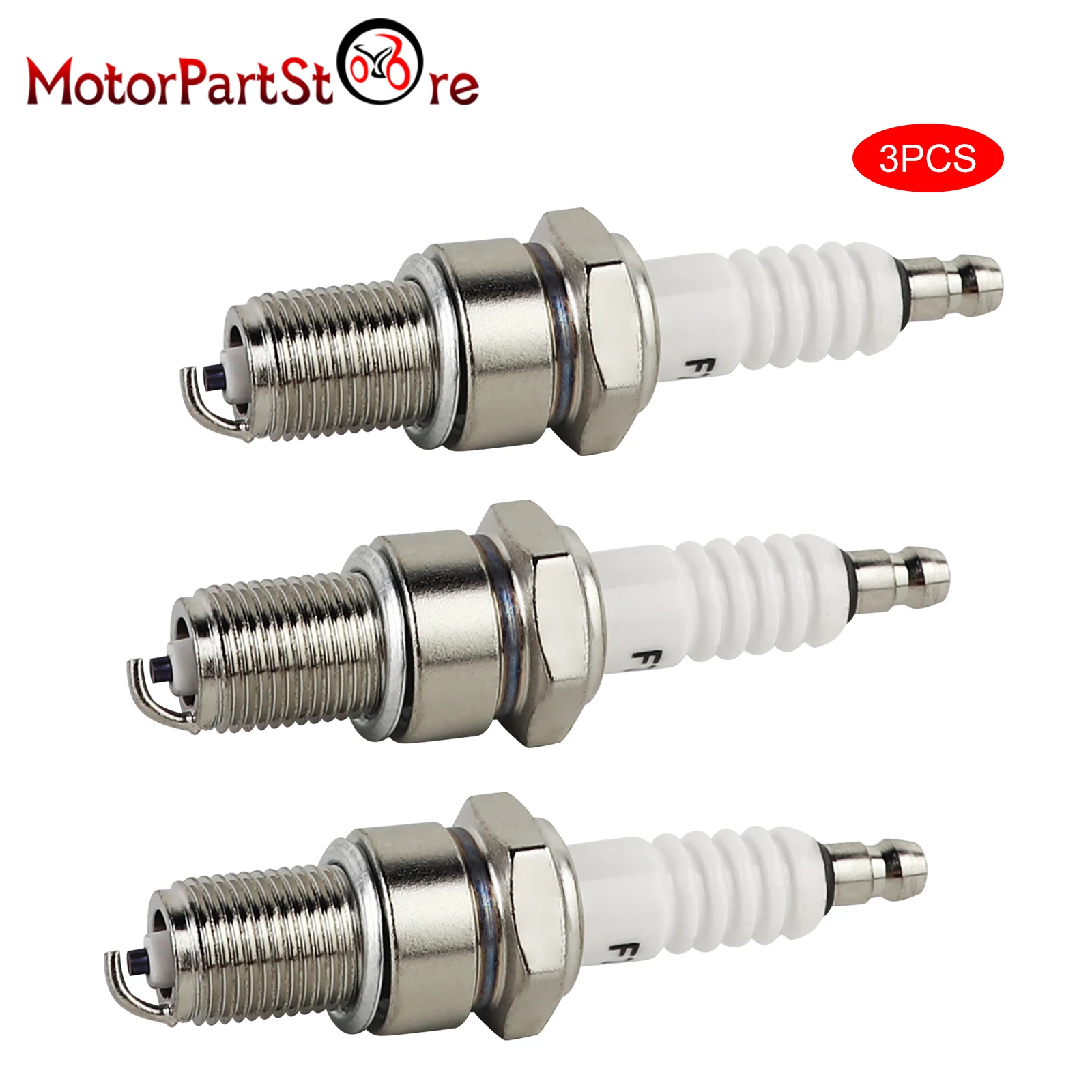 3PCS F7TC Spark Plug for Honda GX120 GX160 GX200 GX240 GX270 GX340 GX390 Engine Water Pump Generator Tractor Go Kart Mini Bike