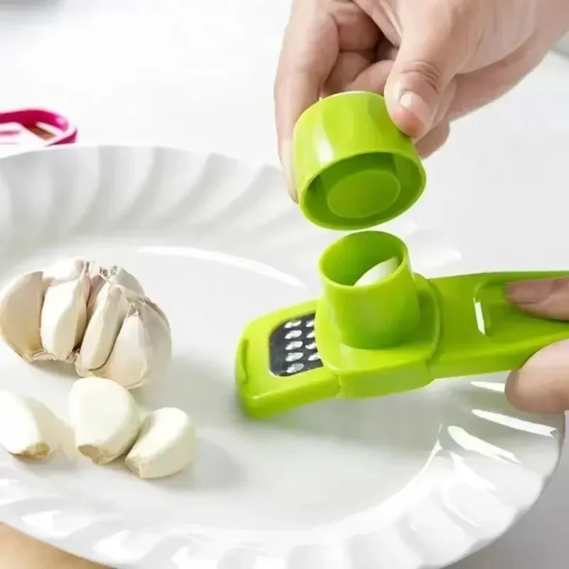 1 pçs mini moedor de alho imprensa de alho cozinha gengibre alho mash cortador manual purê de alho verde cozinha gadgets acessórios