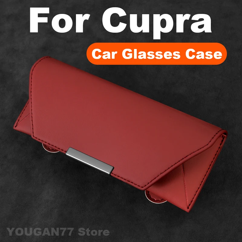 حافظة نظارات سيارة عالمية لـ Cupra Leon Formentor PHEV Tavascan Terramar Ibiza Ateca Born 2025 ملحقات إطار نظارات السيارة