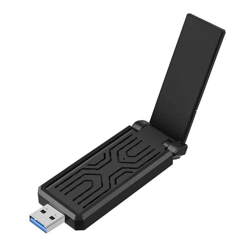 

AX5400 Wi-Fi адаптер USB сетевая карта Wifi 6E трехдиапазонный ключ для ПК настольных компьютеров ноутбуков Windows 10 11 Бесплатный драйвер