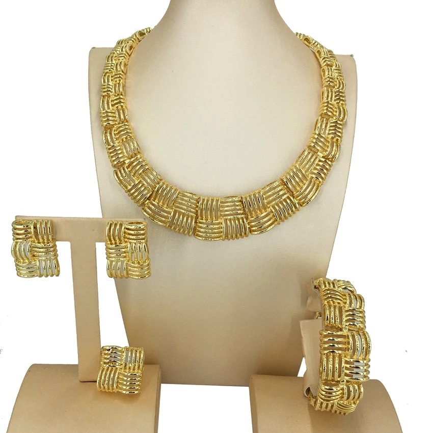 

Yuminglai Dubai Fine Jewlery Exquisite Jewelry Sets Necklace for Women FHK14279