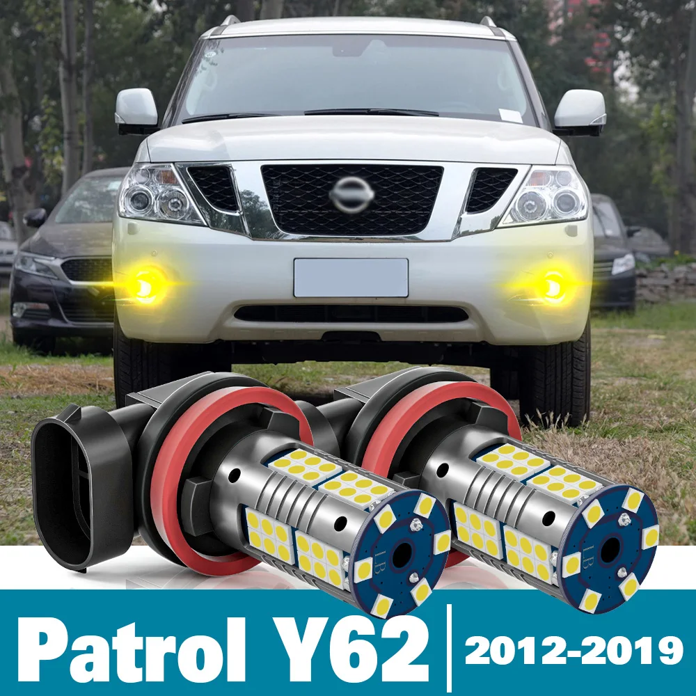 

2pcs LED Fog Light For Nissan Patrol Y62 Accessories 2012 2013 2014 2015 2016 2017 2018 2019