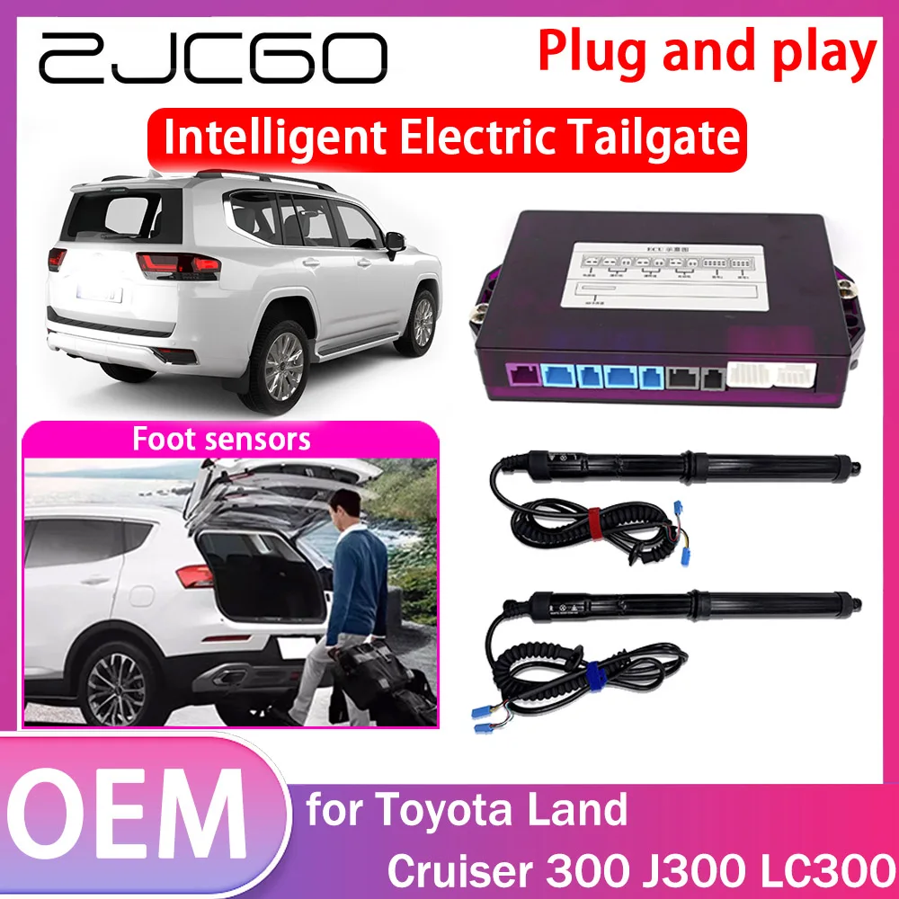 

ZJCGO Electric Tailgate Lift Drive Trunk Opening Tail Gate Lift Soft Close Car Door for Toyota Land Cruiser 300 J300 LC300