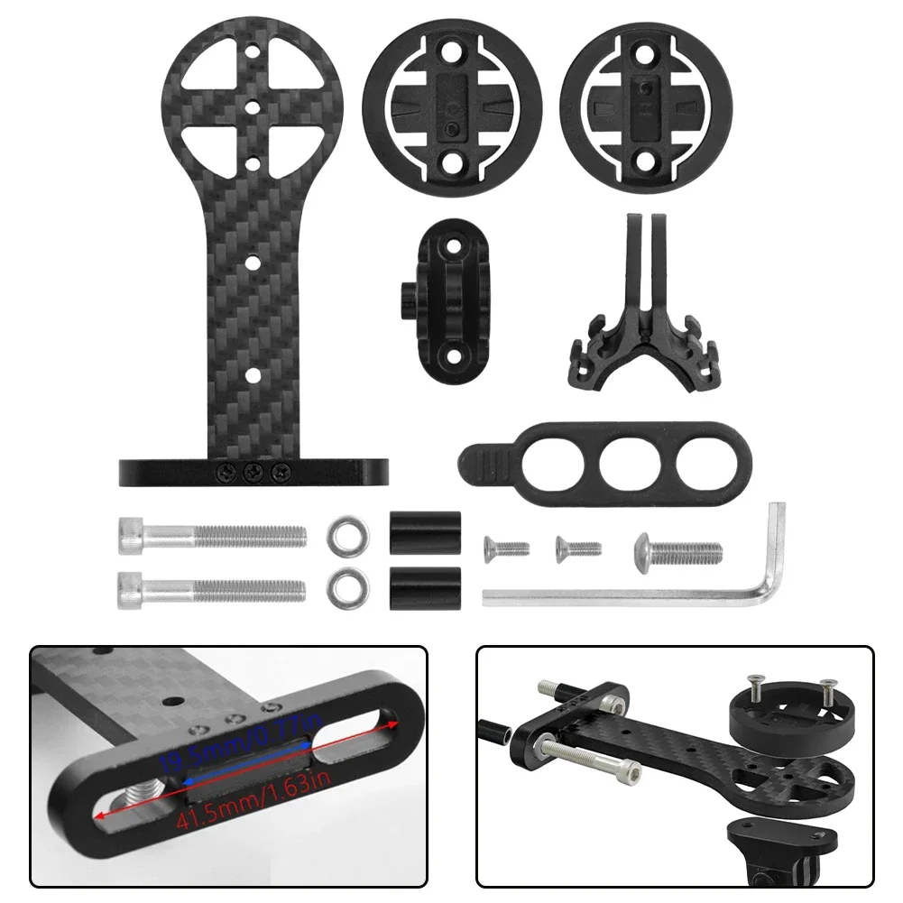 Новинка, подставка для удлинителя из углеродного волокна для горного и дорожного велосипеда с хронографом для удлинителя Garmin, ремешок для сиденья, подвесные аксессуары для камеры