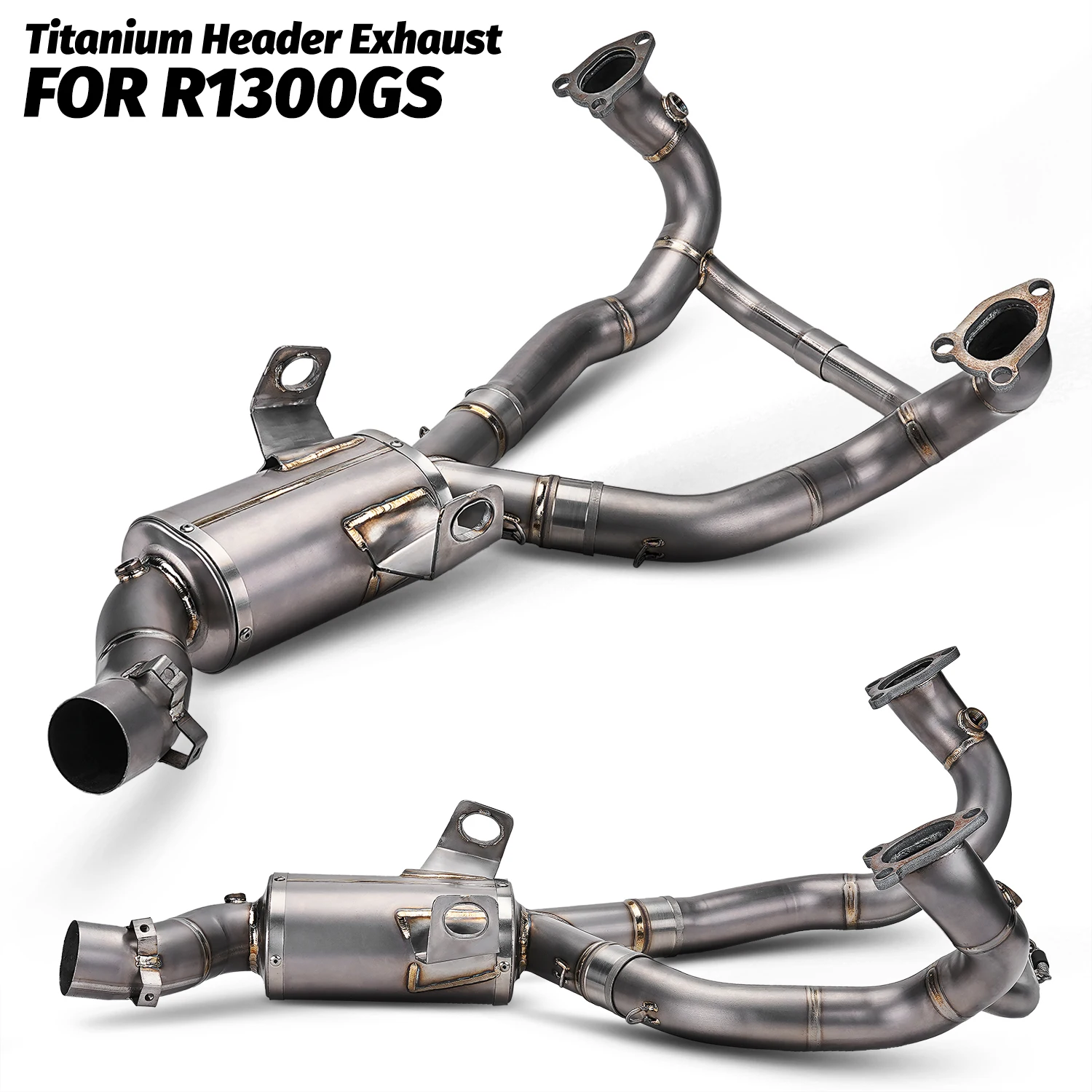 

Для мотоцикла R1300GS 2024-25: модификация выхлопной системы R1300GS ADV, полная система из титанового сплава, передняя секция, накладка на оригинальный выхлоп, стандартный калибр.