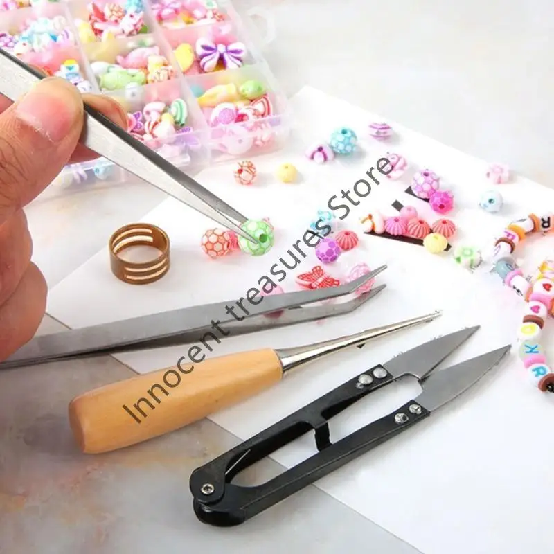 

3XUA Handmade Small Jewelry Tool Set Nose Pliers Storage Box Rings