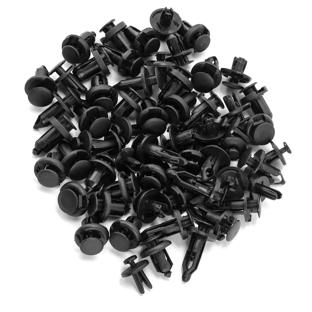 100Pcs Auto Fastener Clip Car Fender Push Retainer Pin Rivet Bumper for Door Trim Panel Retainer Fastener Kit