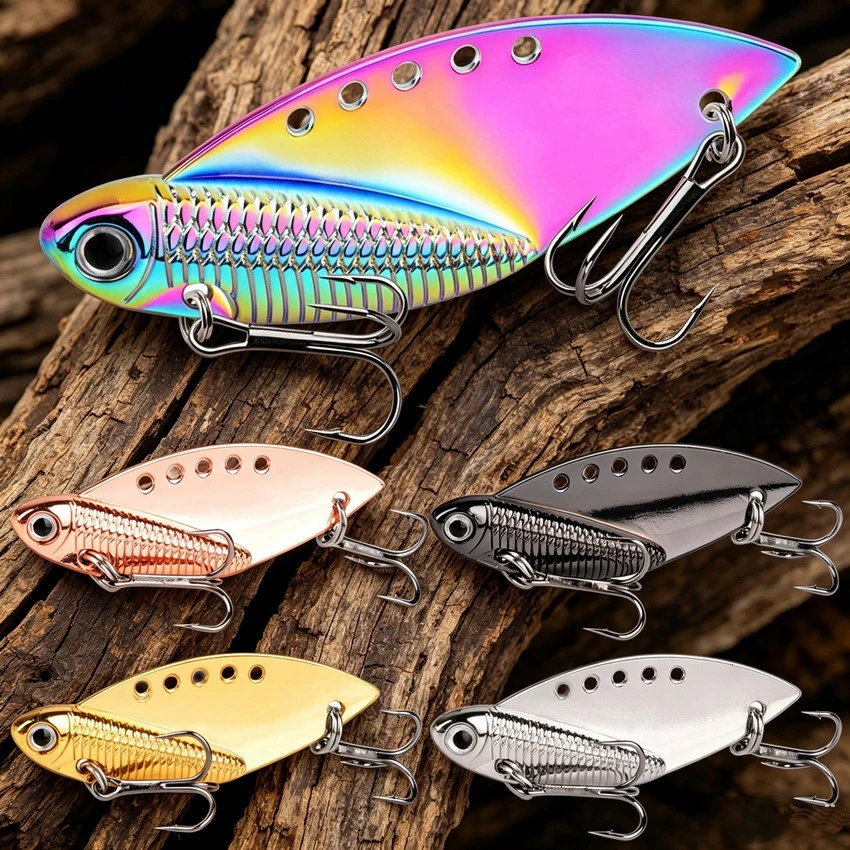 1 Stücke Metall VIB 7G 10G 15G 20G Angelköder Vibration Löffel Spinner Köder Crankbait Bass Künstliche Harten Köder Zikade VIB Tackle – Detail 1