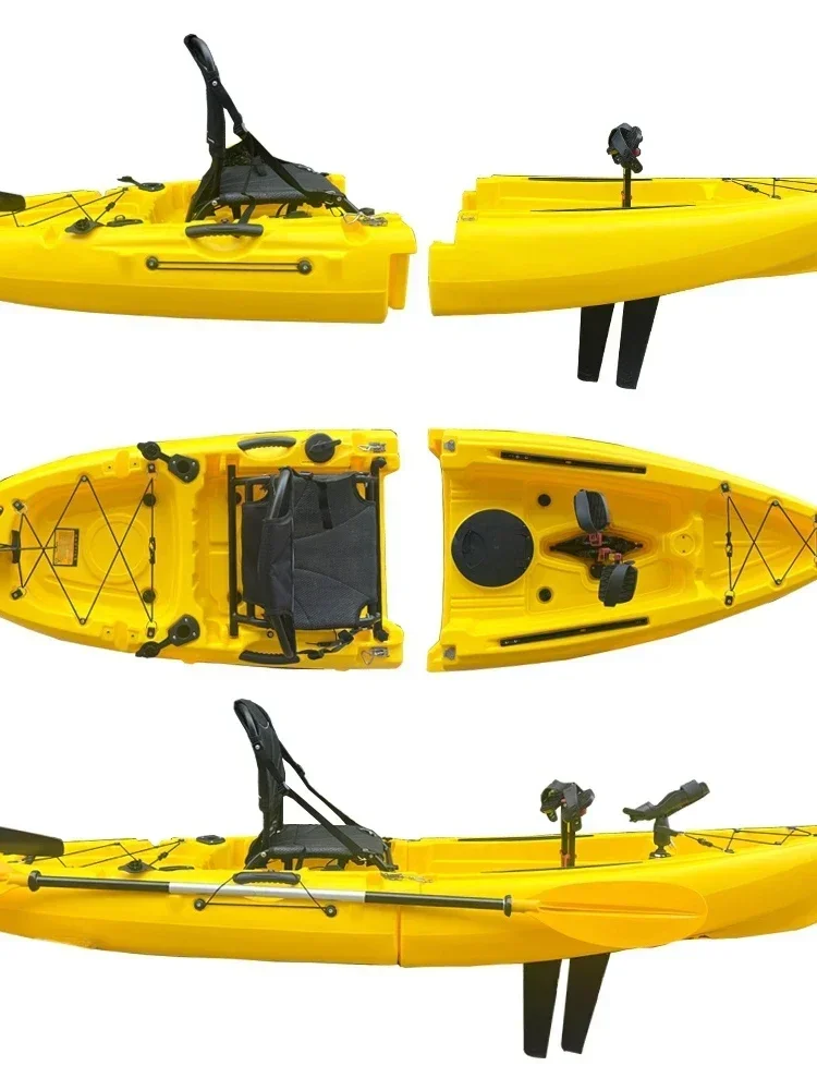 Spark single person splicing boat detachable kayak plastic platform boat convenient pedal boat double person splicing