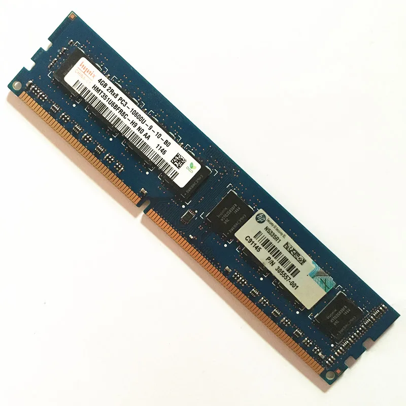 Hynix Rams DDR3 4 Go 2Rx8 PC3-10600U-9 agne mémoire 4 Go 1333MHz entièrement compatible