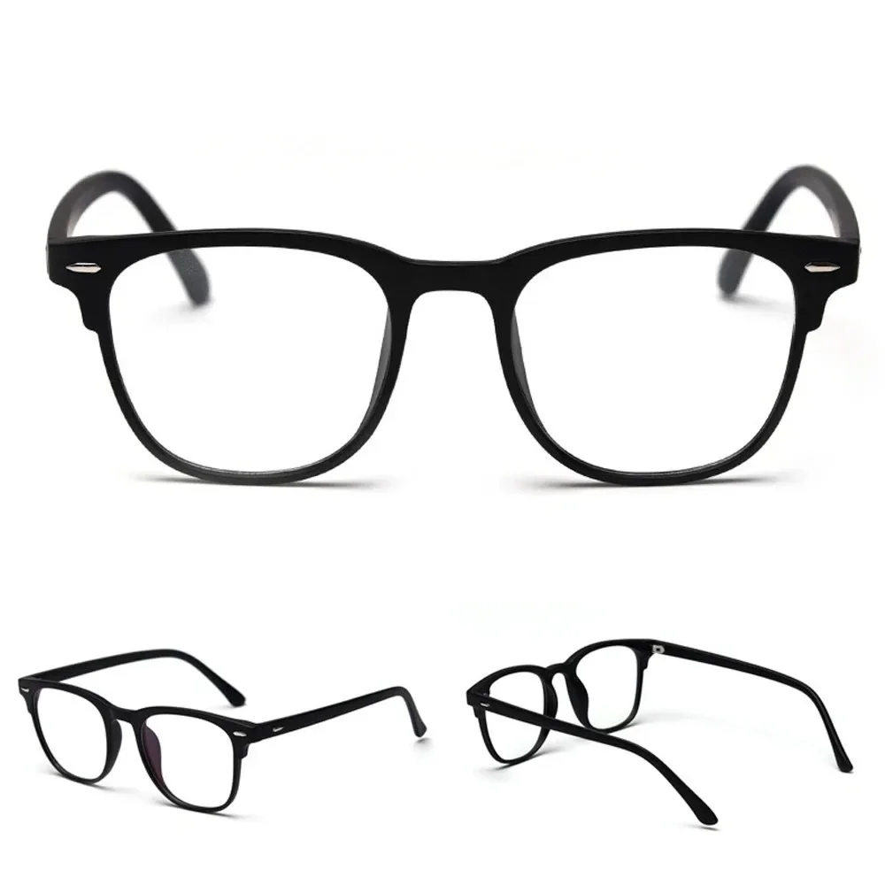 Transparent Square Plastic Frame Trendy Anti-Blue Light Clear Glasses For Back To School Clothing Accessories