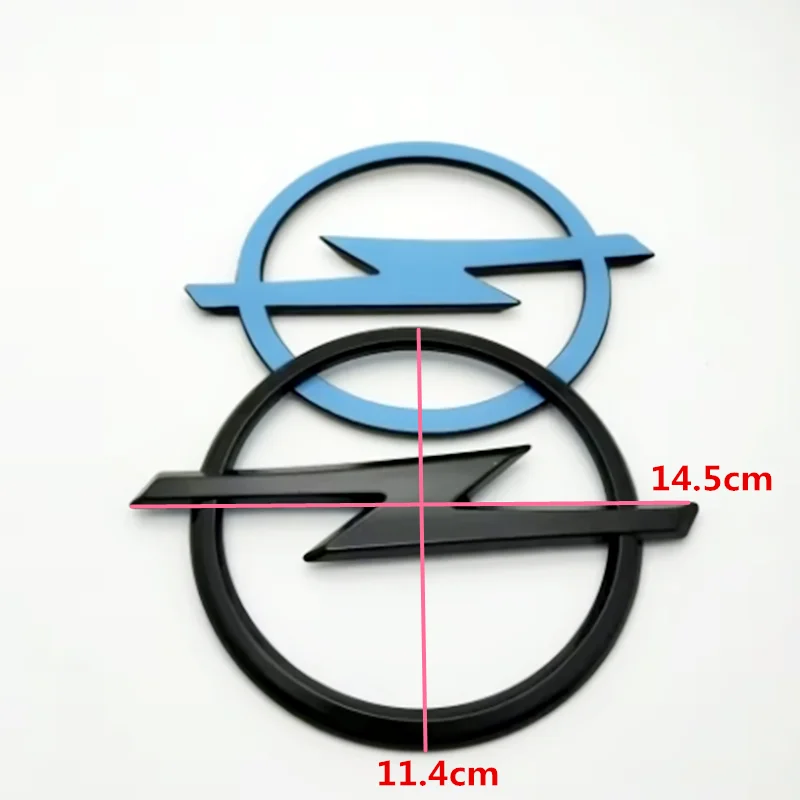 OPEL ABS 14.5cm 145mm  for Opel Astra Insignia Corsa Zafira  Car Front Grille Hood Bonnet Emblem Rear Trunk Badge Logo Sticker