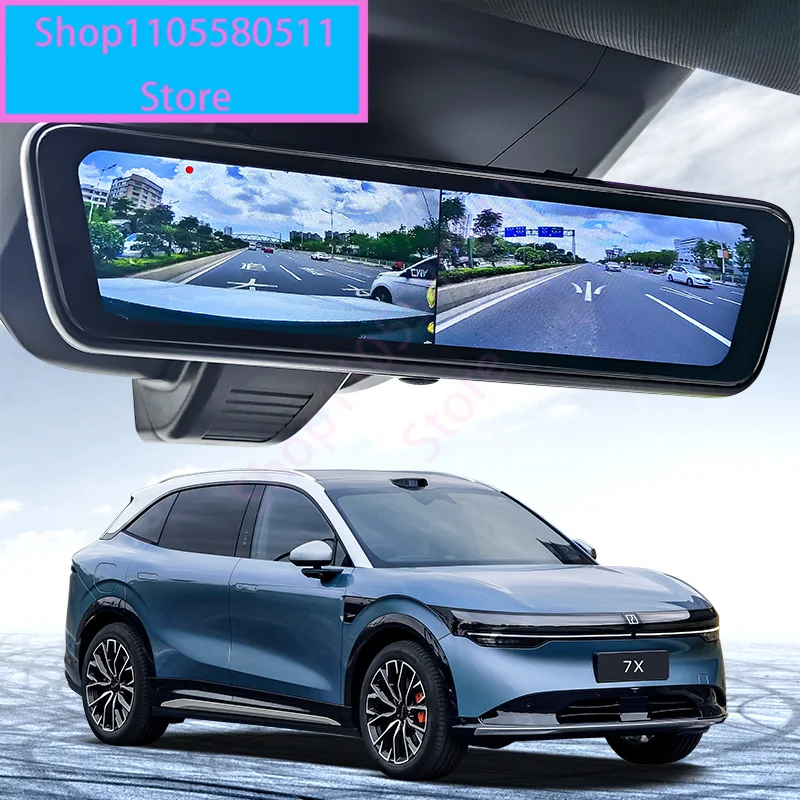Stream Media Mirror Dashcam Camera Streaming Media DVR Video Recorder Single Lens Dual Lens CAM For ZEEKR 7X Accessories