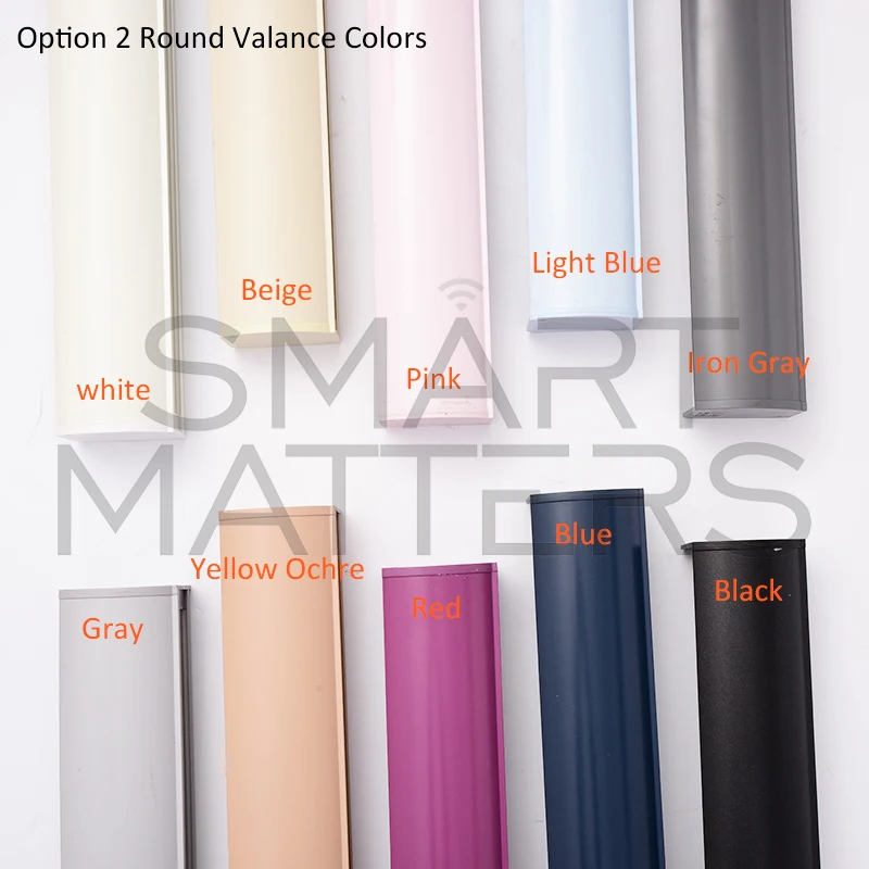 Smart Zigbee White Shangri-La Dual-layered Shades Motorized Light Filtering Roller Blinds Compatible with Tuya Google Alexa