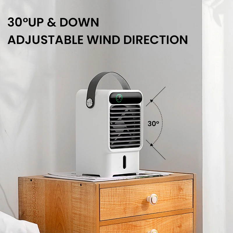 Di Động Lưu Thông Nước Làm Mát 500Ml Bình Chứa Nước Lớn Hẹn Giờ Thông Minh 3 Bánh Răng Gió Mềm Ban Đêm Ánh Sáng Không Khí tiếng Ồn Thấp