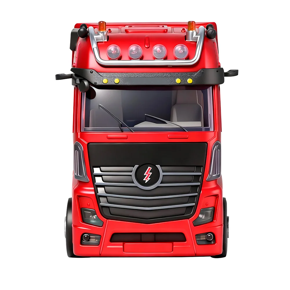 Wltoys 6408 1/64 RC Car Mini Four-Wheel Drive RC Truck Three Speed Adjustable Container Truck with Traile For Toy Car Boy Adult