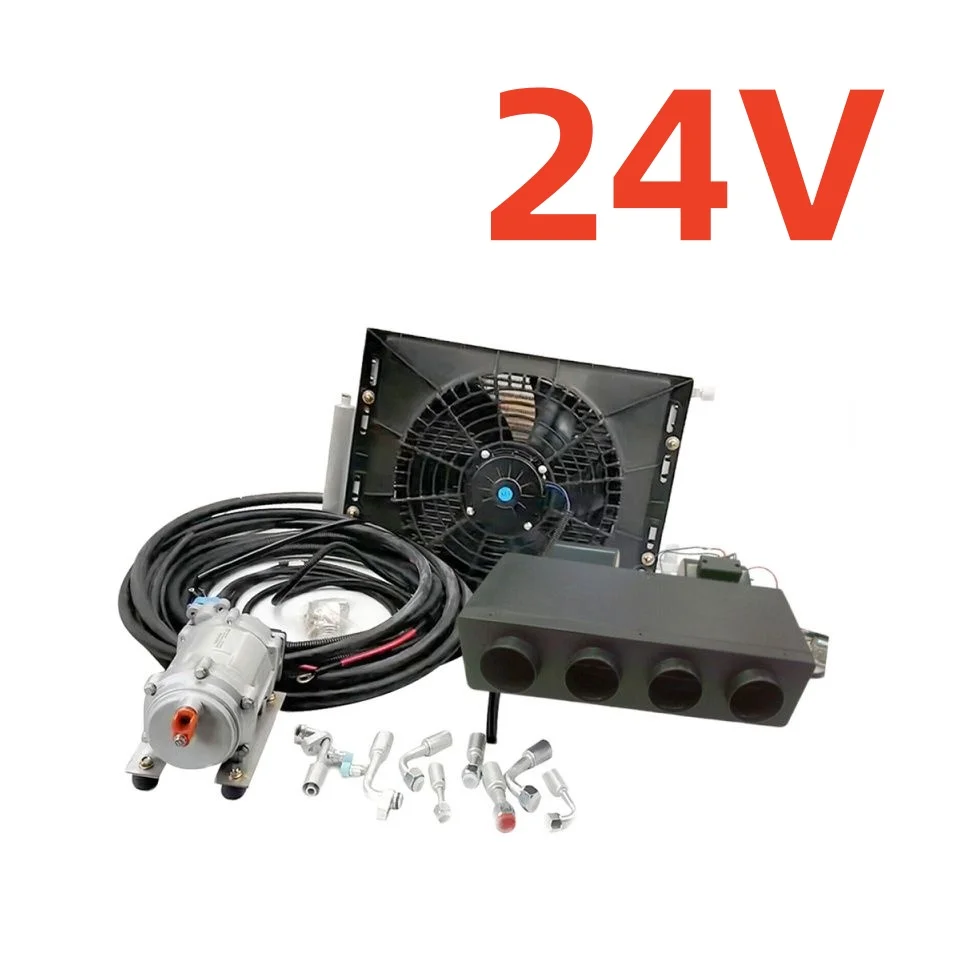 Treeligo 12V Universele Auto Airco Autoverwarming Koeling Elektrische Parkeer Airco Set 10500BTU