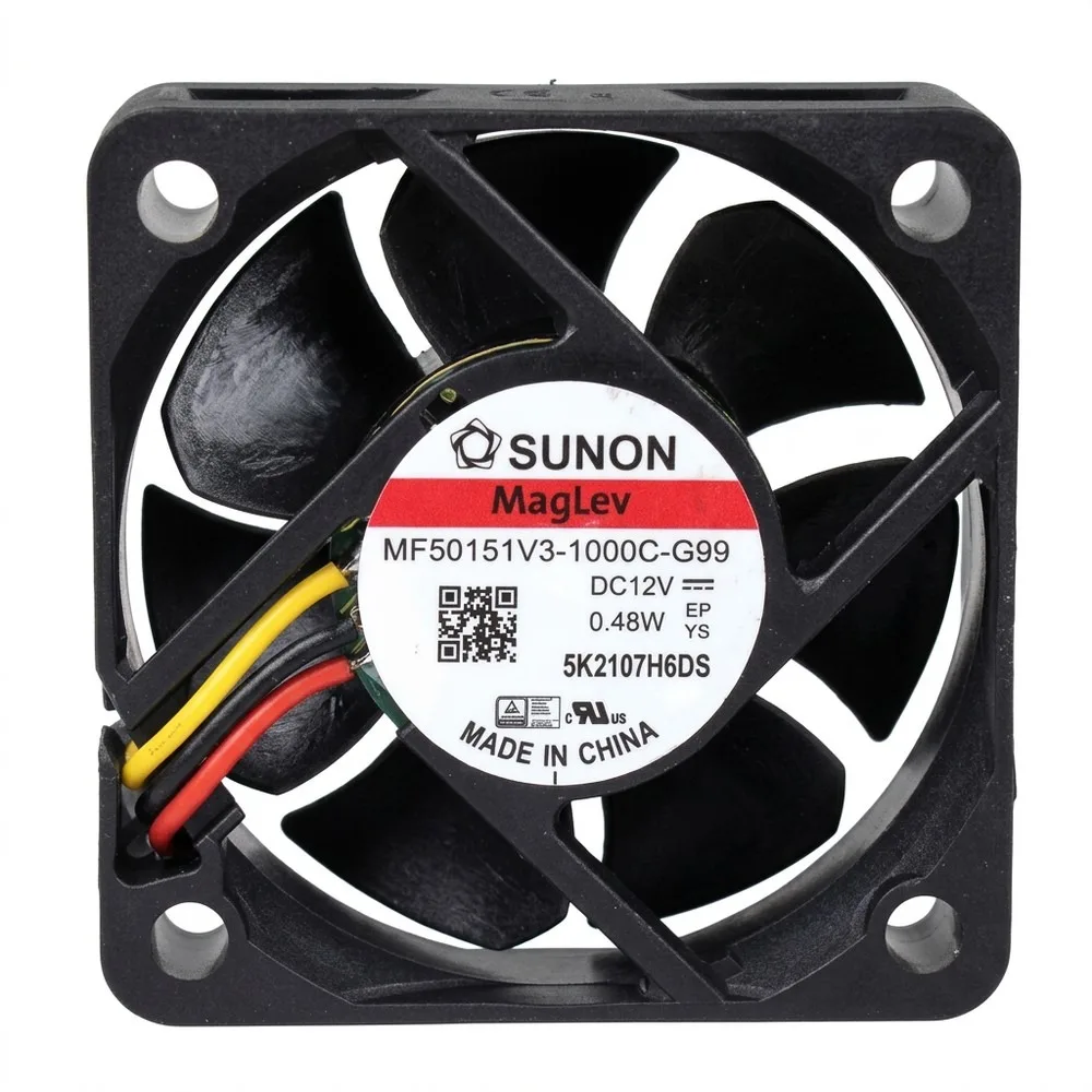 For SUNON MF50151V3-1000C-G99 12V 0.48W 5015 5CM 3-Wire Cooling Fan