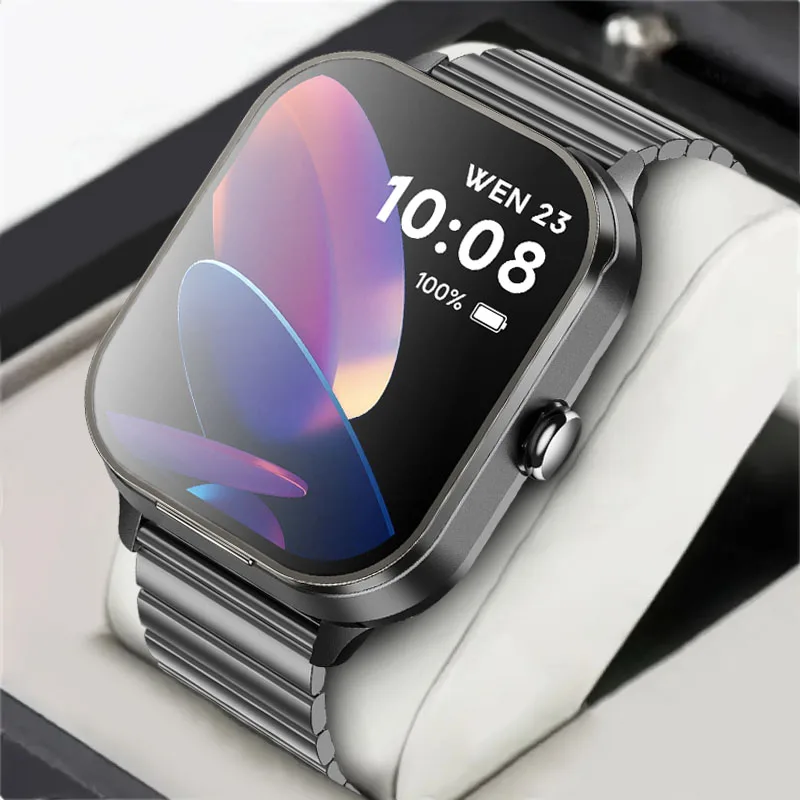 

MaoYuan's new men's smart watch Bluetooth call 2.01TFT square screen 240 * 296 watch earphones 2-in-1 sports Bluetooth 5.3