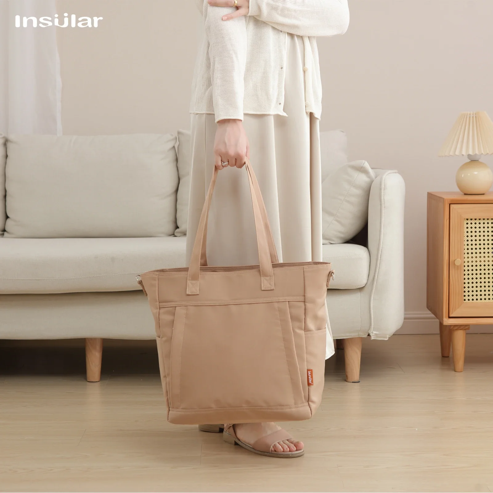 

Большая нейлоновая сумка-тоут для подгузников, новые сумки через плечо для подгузников, однотонная сумка на молнии, сумка на плечо для мамы, путешествий для беременных