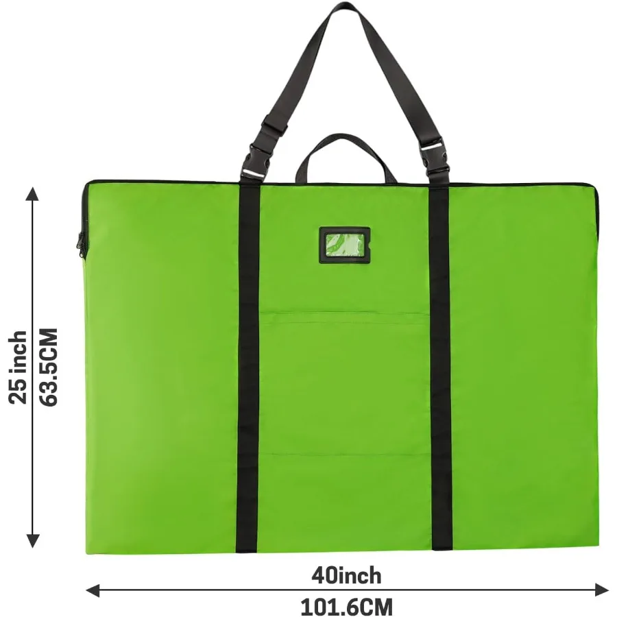 Large Size Art Portfolio Bag 24 x 36 Inches Lightweight Nylon Shoulder Bag with Handle and Zipper for Efficient Poster Storage