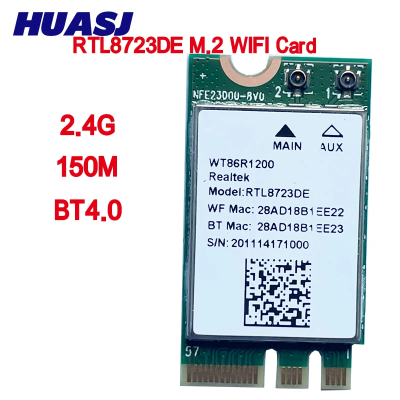 RTL8723DE Módulo WiFi M.2 2.4G para portátil Bluetooth 4.0 - imagen 2
