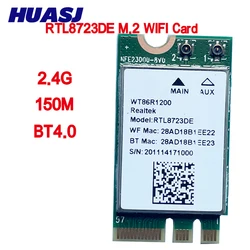 RTL8723DE 802.11B/G/N 2.4G WIFI Module M.2 BT4.0 For Laptop