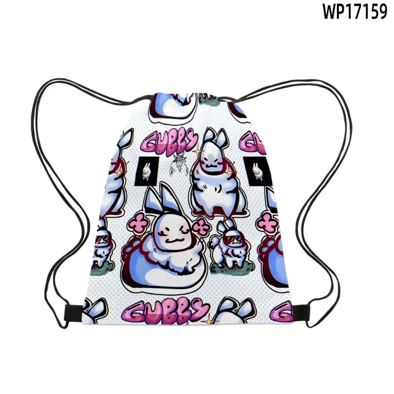 Anime Roblox Forsaken Gubby Backpack Portable Drawstring Bag Drawstring Pocket Miscellaneous Bags Travel School Backpack