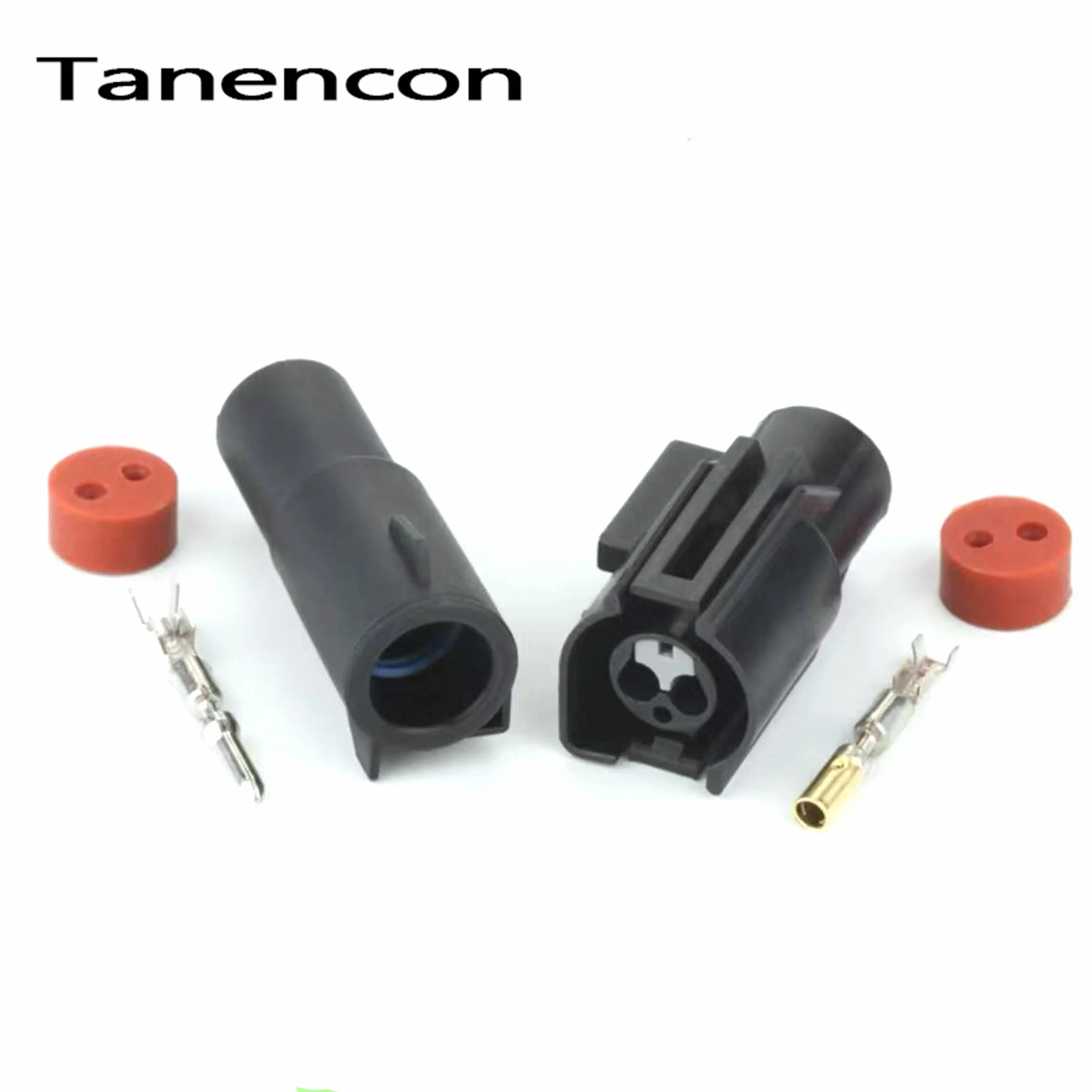 

1 Set Car 2 Pin Waterproof Wire Connector Plug Sheath Cylindrical Male Female Connector with Terminal