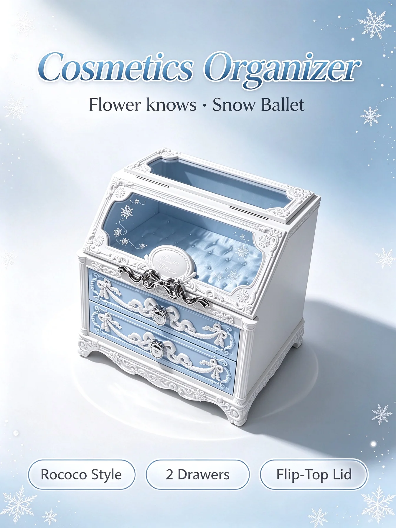 Seria „Flower Knows Snow Balle – Body Jewelry Organizer recenzja i cena