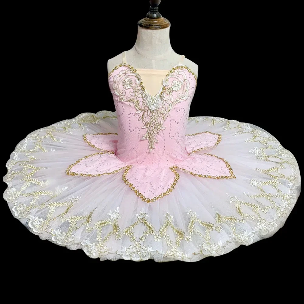 Ballerina Party Dance Costumes Ballet Dress Girls Women Adult Kids Classic Professional Ballet Tutu White Swan Lake Pancake Tutu