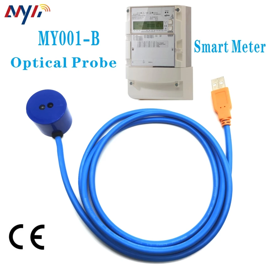 Usb para ir Redefinição Magnética Invisível para Kwh Meter My001-b Iec6205621 Iec1107 Dmls Leitura de Medidores de Gás