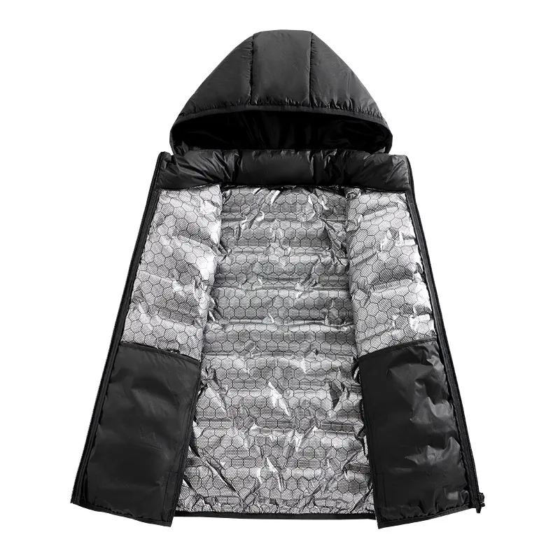 Winter Men White Duck Down Vest Men Waterproof Windproof Detachable Hat Sleeveless Vests Male Pockets Warm Ultralight Waistcoats