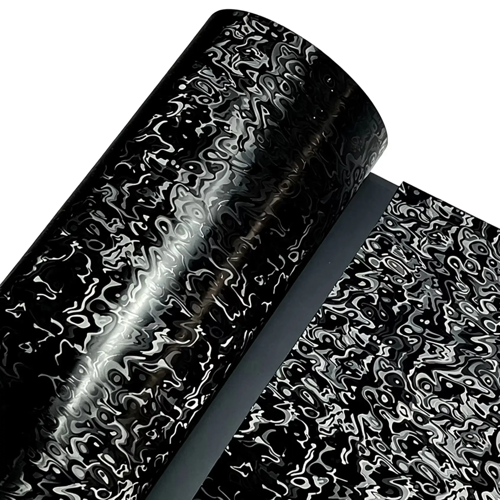 Premium PET Schwarze Gitter-Karomuster Carbonfolie mit Luftkanälen Selbstklebende DIY Auto Motorrad Fahrrad Aufkleber