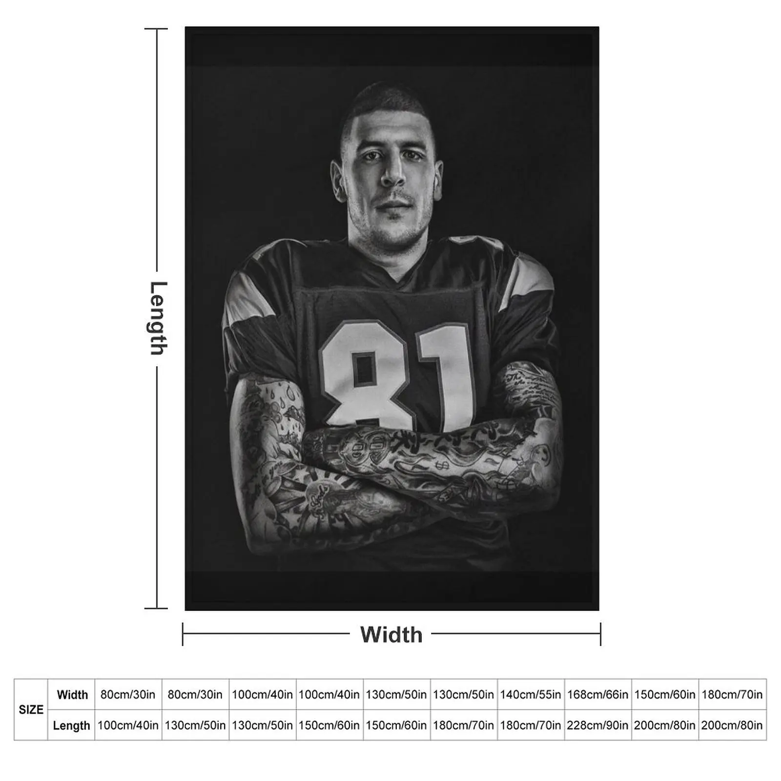 Aaron Hernandez Throw Blanket Vintage For Baby Summer Soft Fashion Sofas Cute Blankets
