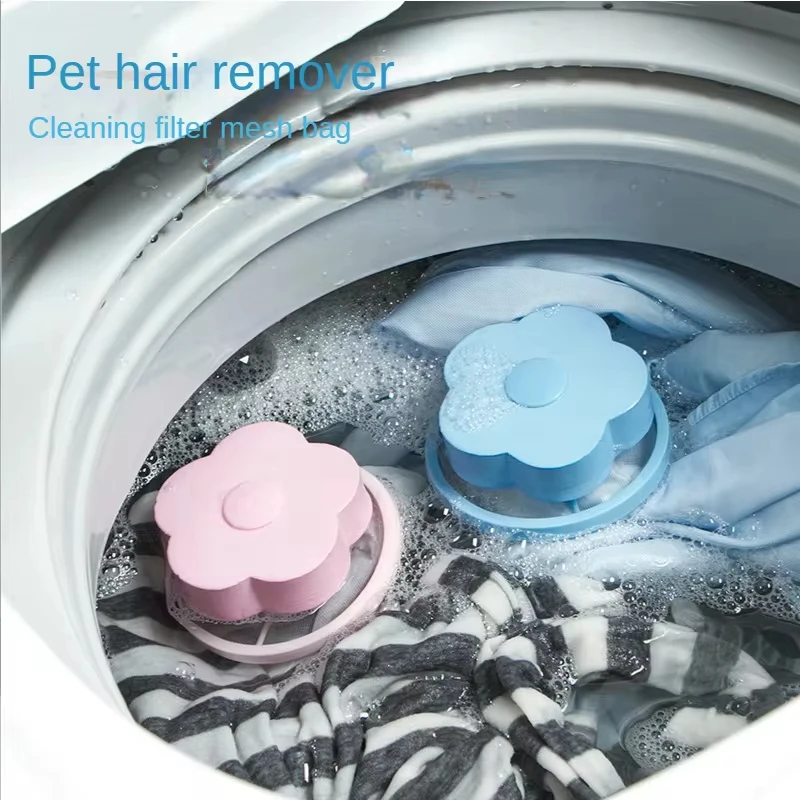 3PC Pet Hair Removal Artifact Reusable Filter Washing Machine Cleaning Tool Filter Nets Bag Cat Dog Hair Clean Bag Cat Supplie