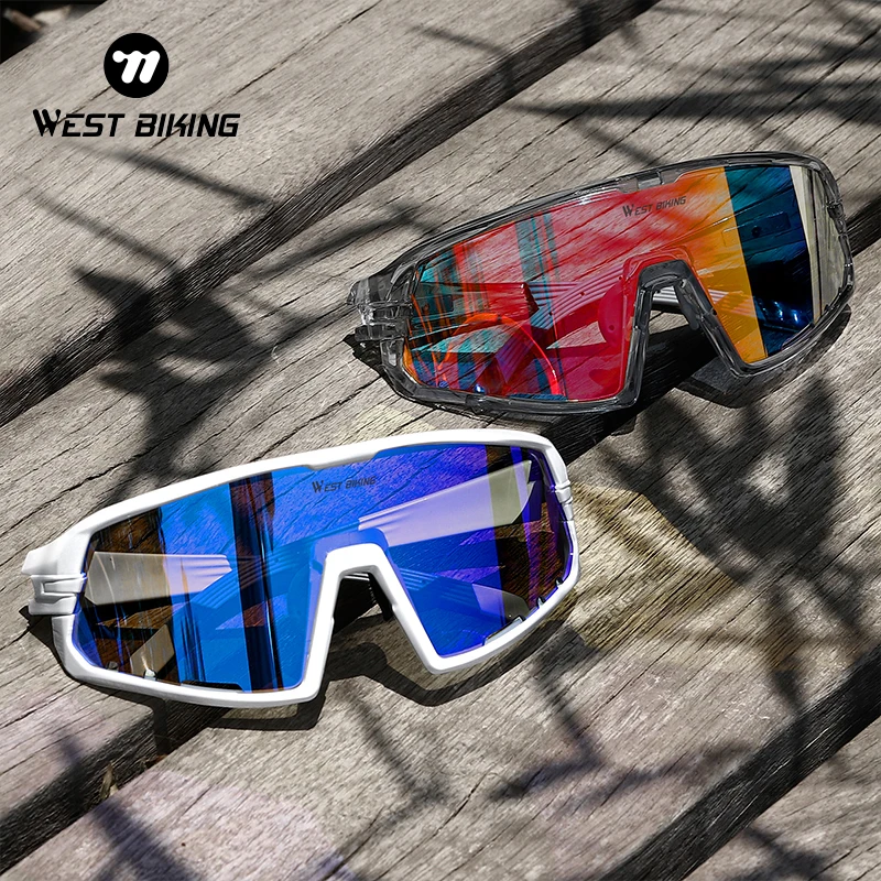 

WEST BIKING Cycling Glasses Men Sunglasses Photochromic Lens Outdoor Sports Bike Glasses Protection Eyewear MTB Bicycle Goggles