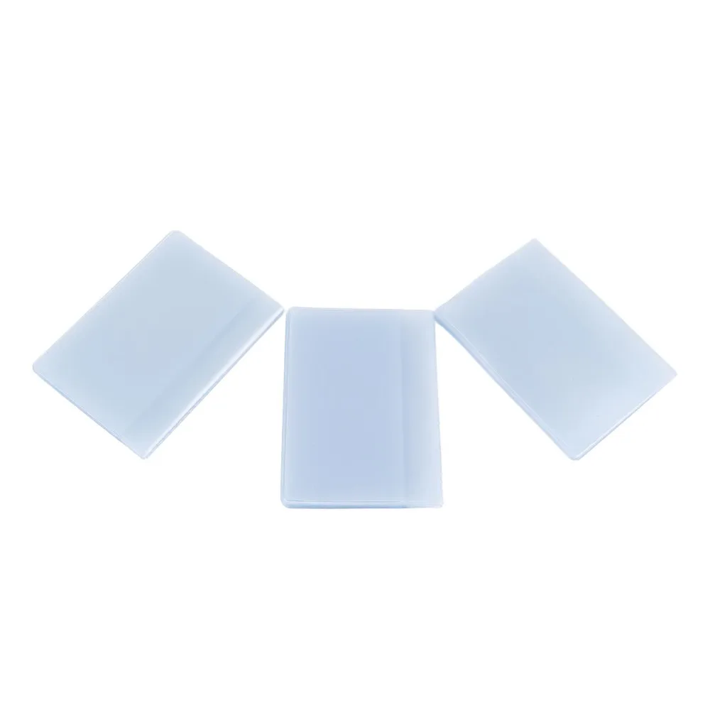 3pcs Soft PVC Credit Card Holder Clear Protective Sleeves 10 20 Pages Plastic Card Wallet Transparent Card Wallet Inserts