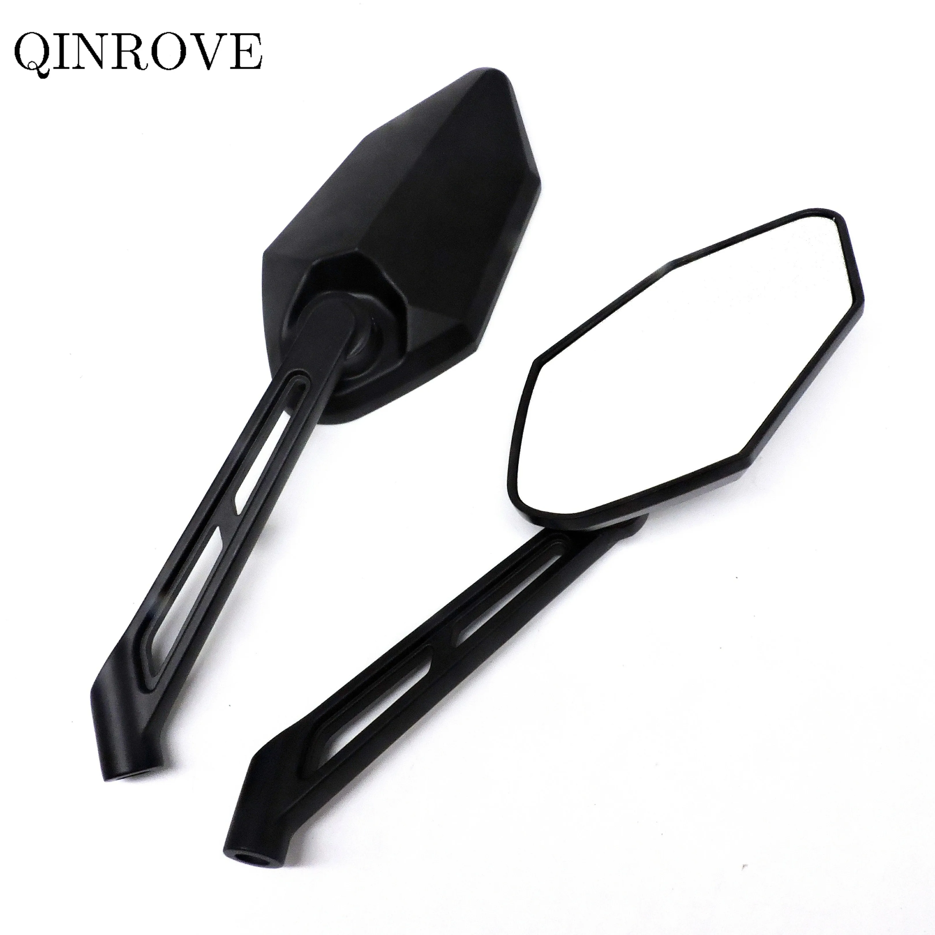 Motorcycle Rearview Mirror 8 10MM Aluminum Alloy ABS Side Mirror Universal For CFMOTO 250NK 450NK SYM Bajaj Dominar Pulsar NS200