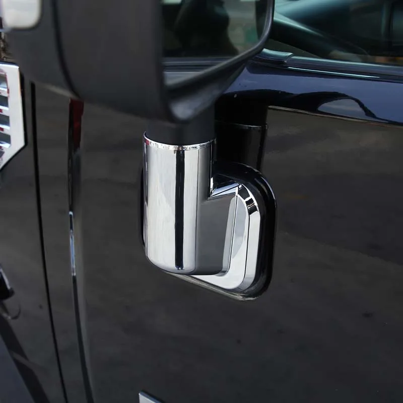 ABS مشرق الفضة ل هامر H2 2003-2009 الحرس إطار الكسوة يغطي الجانب الذيل ضوء مرآة يغطي اكسسوارات السيارات الخارجية #6