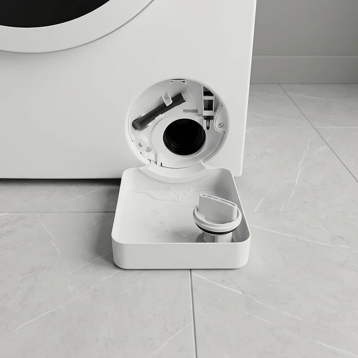 New Washing Machine Drainage Tray Drain Funnel Drip Tray for Cleaning Lint Filters Water Catch Tray Stops Floor Spills Parts
