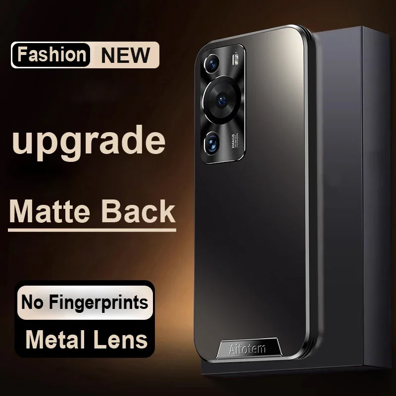 

Матовый чехол для телефона Huawei P50 P30 P60 Art P40 Pro с металлической защитой линз, противоударные мягкие силиконовые чехлы с краями