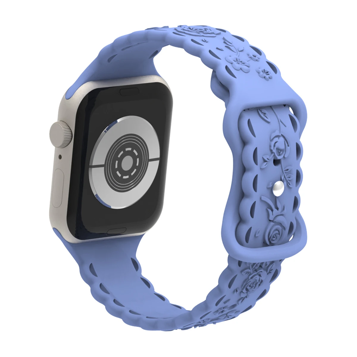 Pulseira de relógio para iWatch 42/44/45/49mm 38/40/41mm Pulseira de relógio esportivo de silicone para série de relógio Ultra2 Se 9/8/7/6/5/4/3/2/1_voghion.com