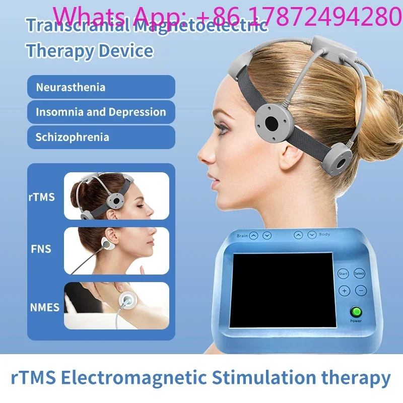 Massager Transcranial Stimulator electrotherapy device for brain injury treatment and stroke rehabilitation