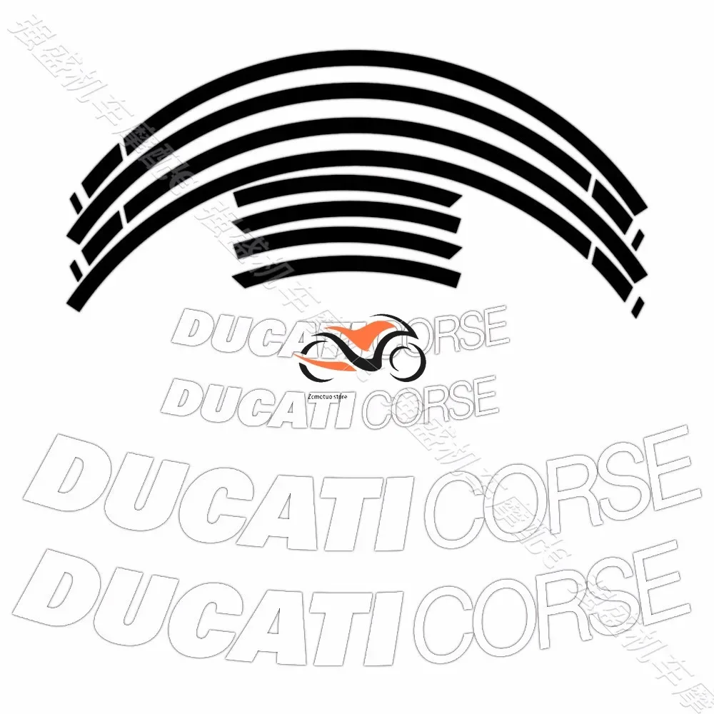 Motorcycle Wheel Hub Sticker Modification Inner Ring Sticker Waterproof for DUCATI Panigale V2 V4 821 959 939