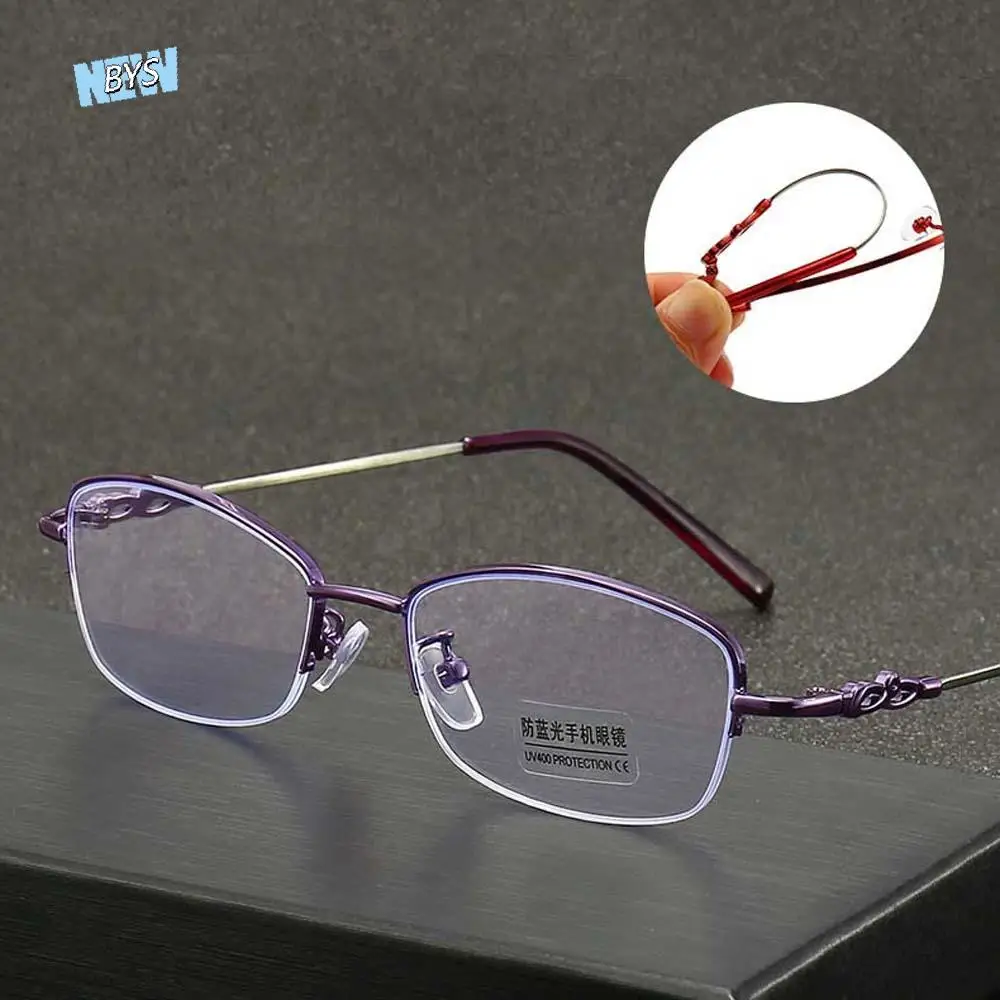 

Titanium Alloy Elderly Reading Glasses PC Costume Accessory Anti Blu-ray Eyewear Waterproof Elastic
