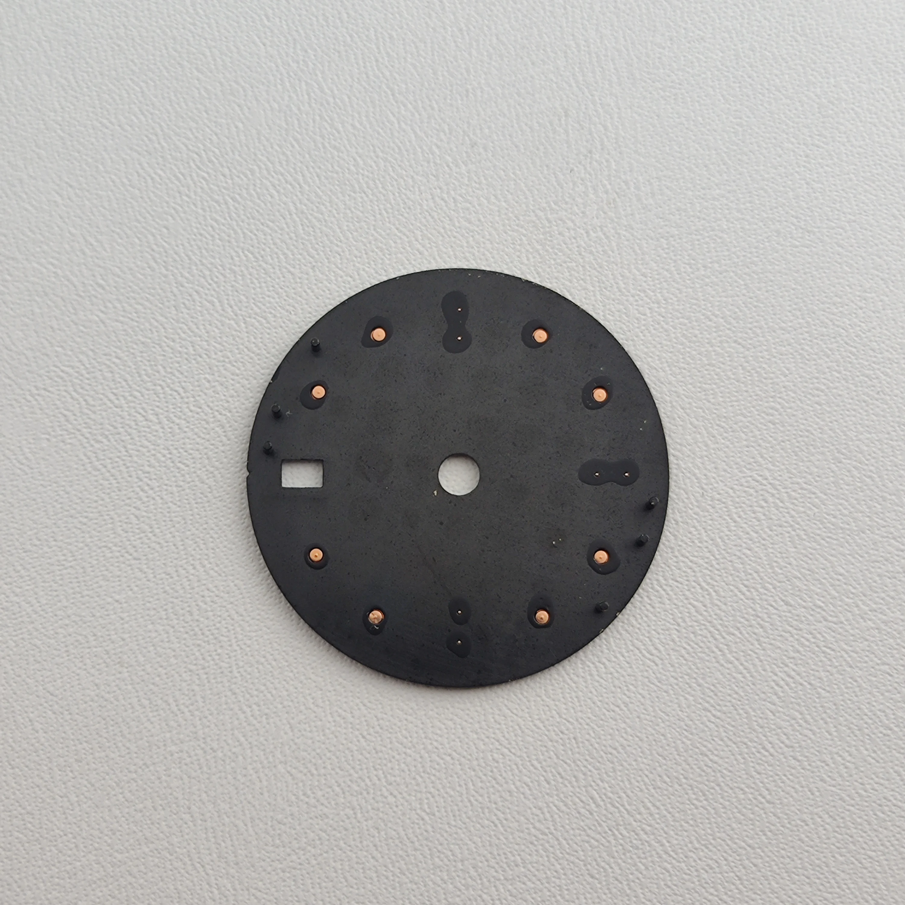 28,5 мм циферблат NH34 стрелки GMT четыре стрелки зеленый светящийся циферблат для часов NH34 модифицированный механизм запасные части для часов