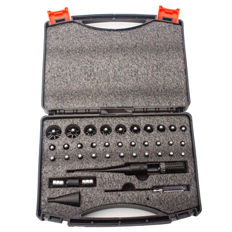 

Red Laser Boresighter from .177 .22 Caliber to.78 12GA Laser Collimator Bore Sight